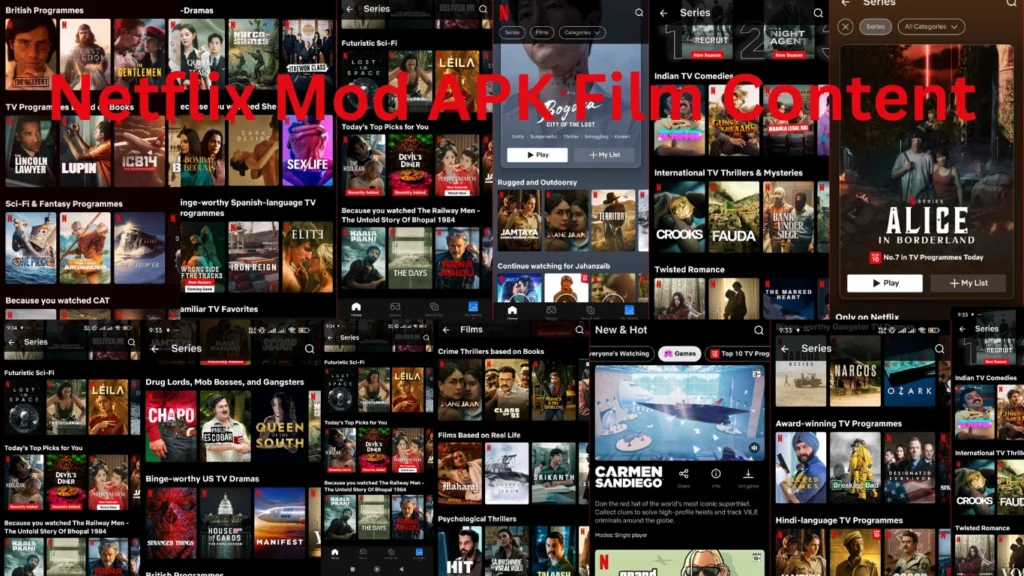 Netflix Apk film content